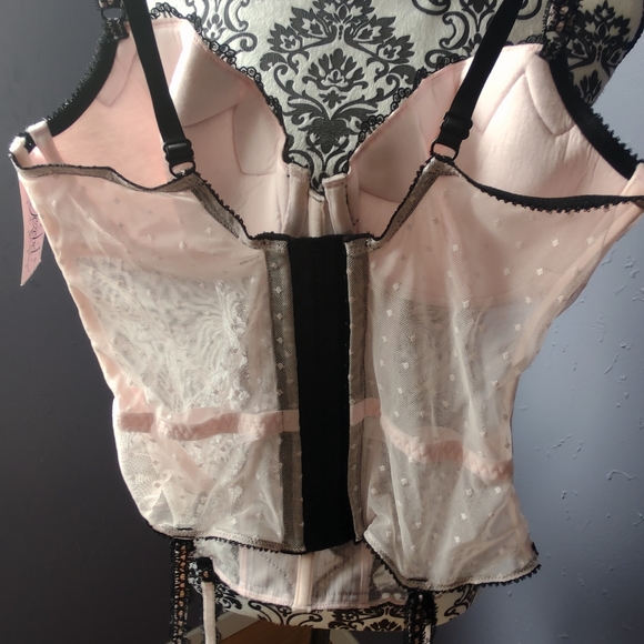 3 Piece Pink Scalloped Lingerie Set NWT - Picture 3 of 9